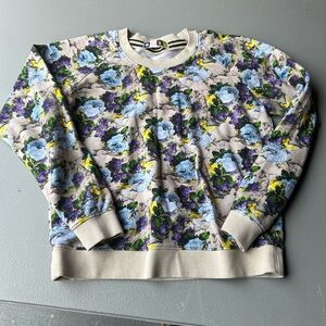 MSGM Flower Print Sweatshirt large